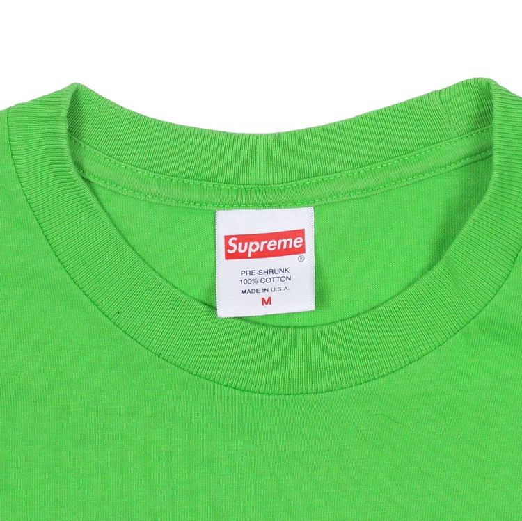 Supreme 'Knot' Tee in bright green, Medium. 4