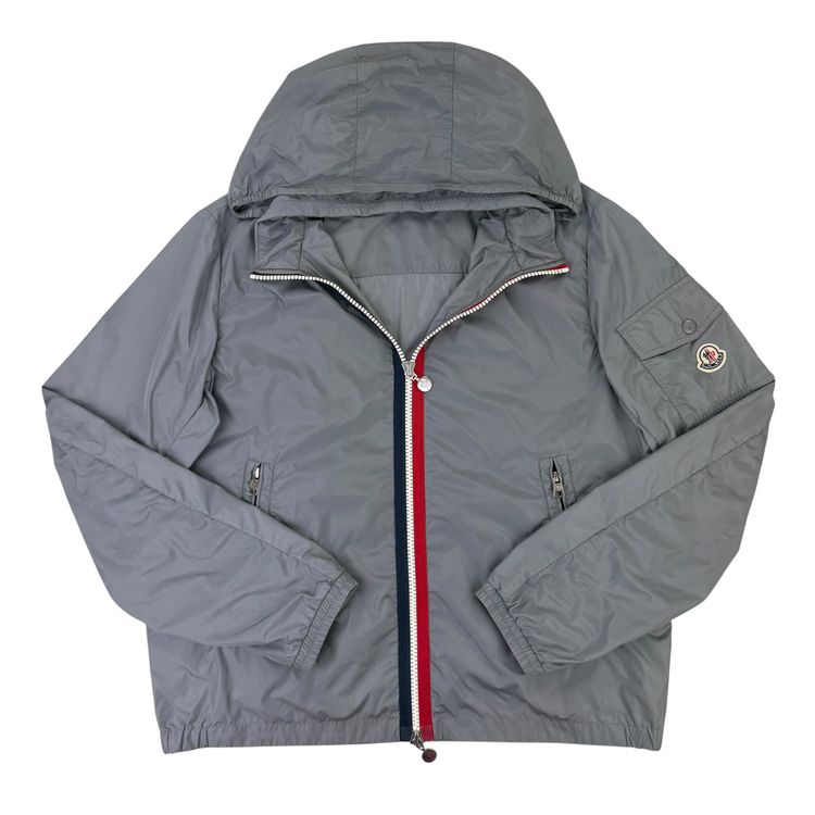 Moncler Keralle Men’s Grey Zip-up Windbreaker Jacket - Size 5 image 1