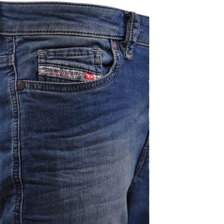 DIESEL RIZZO NE 0668W Womens Denim Sweat Jogg Jeans Slim Fit Carrot Leg Blue 5