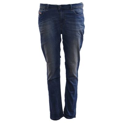 DIESEL RIZZO NE 0668W Womens Denim Sweat Jogg Jeans Slim Fit Carrot Leg Blue 1