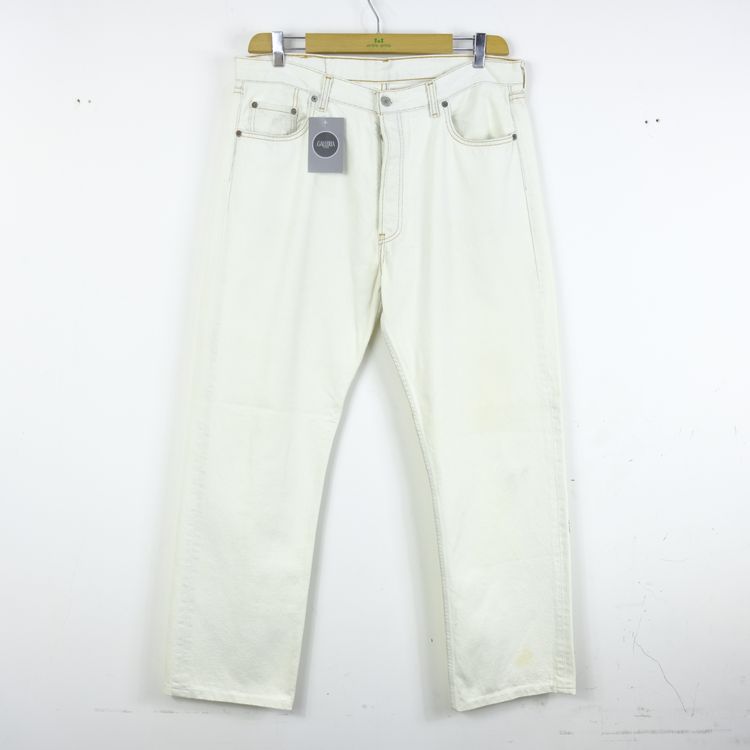 Levi'S White Denim Jeans Taglia L