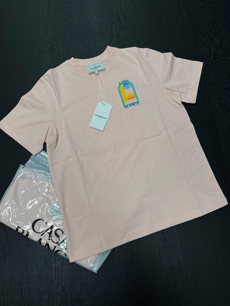 Casablanca L’arch Pink T-Shirt Brand New (£235 RRP) CHOOSE SIZE 