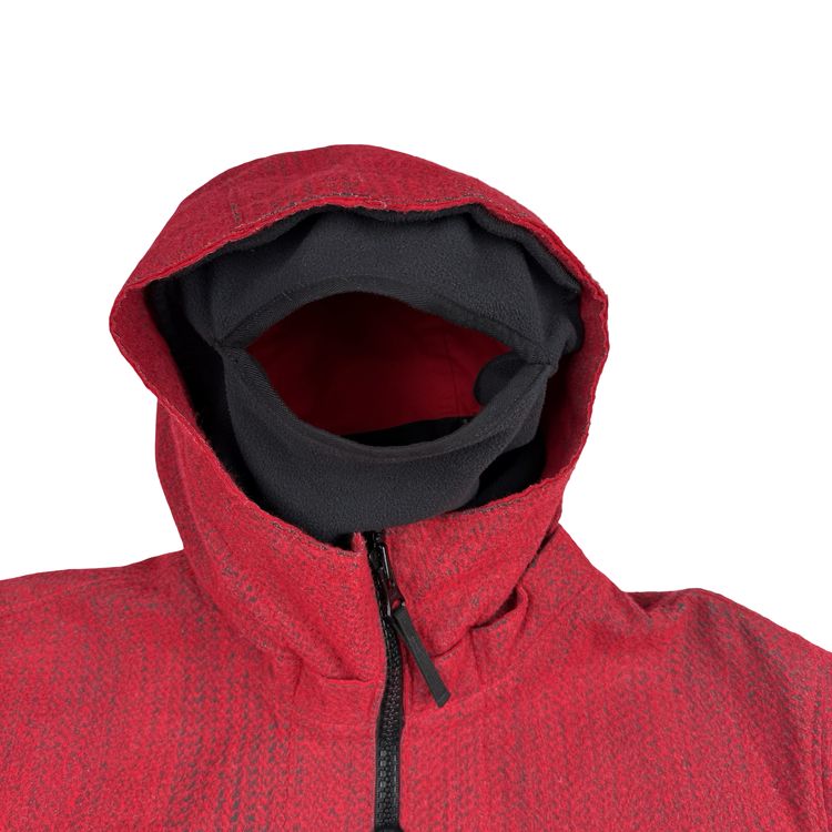 Stone Island 2022 Red Needle Punched Reflective Balaclava Jacket - Medium 6