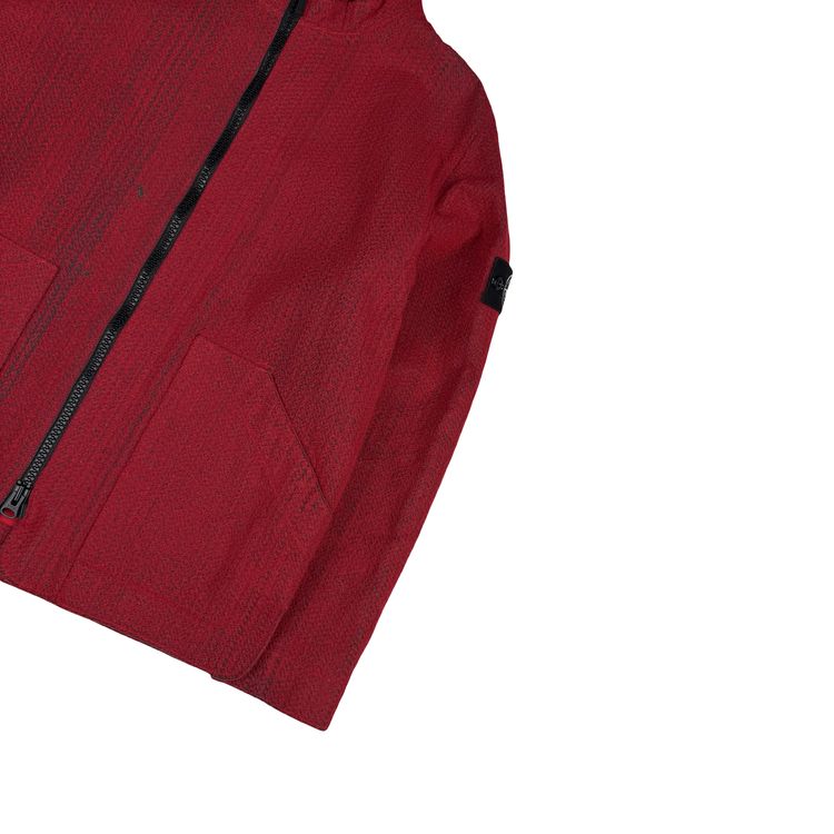 Stone Island 2022 Red Needle Punched Reflective Balaclava Jacket - Medium 10