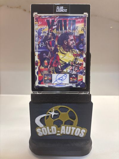 Legacyz Xavi Signed Sports Memorabilia Card