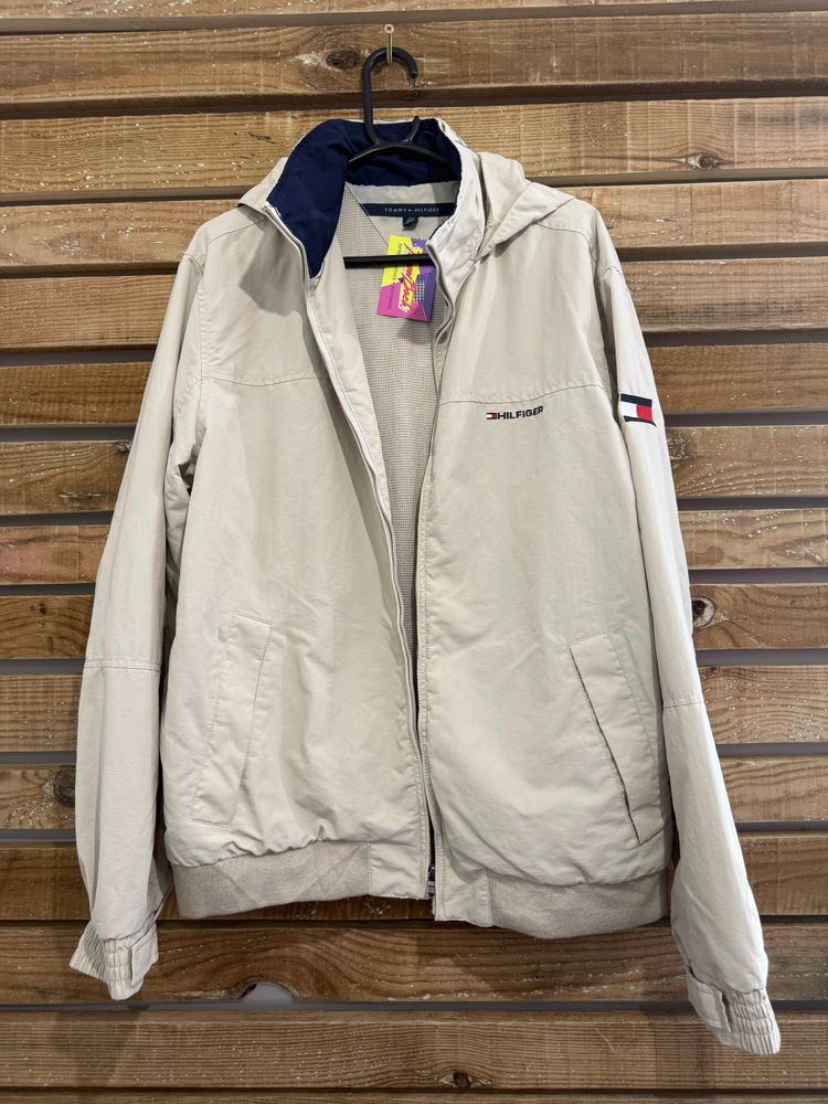 Tommy Hilfiger Vintage 90s Tommy Hilfiger zip up Harrington bomber Jacket. Sports/ Golf/ Festival. XL. product image