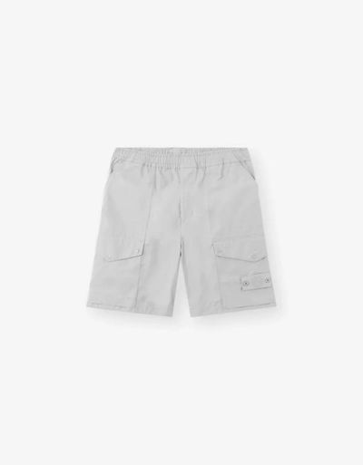 Stone Island Ghost Grey All-Weather Cargo Shorts 1