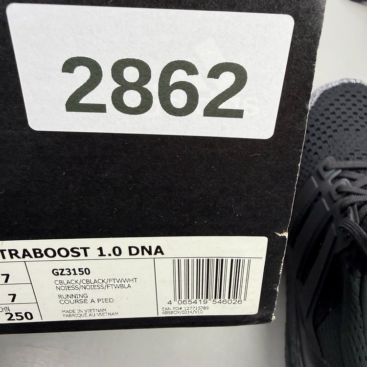 Adidas Ultra Boost 1.0 DNA Size UK 7 Oreo Toe Core Black Men's Trainers GZ3150 obraz 7
