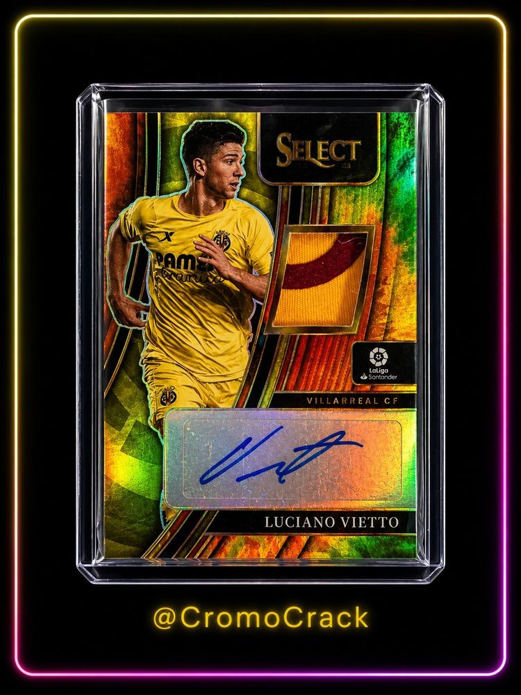 Luciano Vietto – Auto Patch Match Worn Tie-Dye /4 – Panini Select La Liga 2022/23