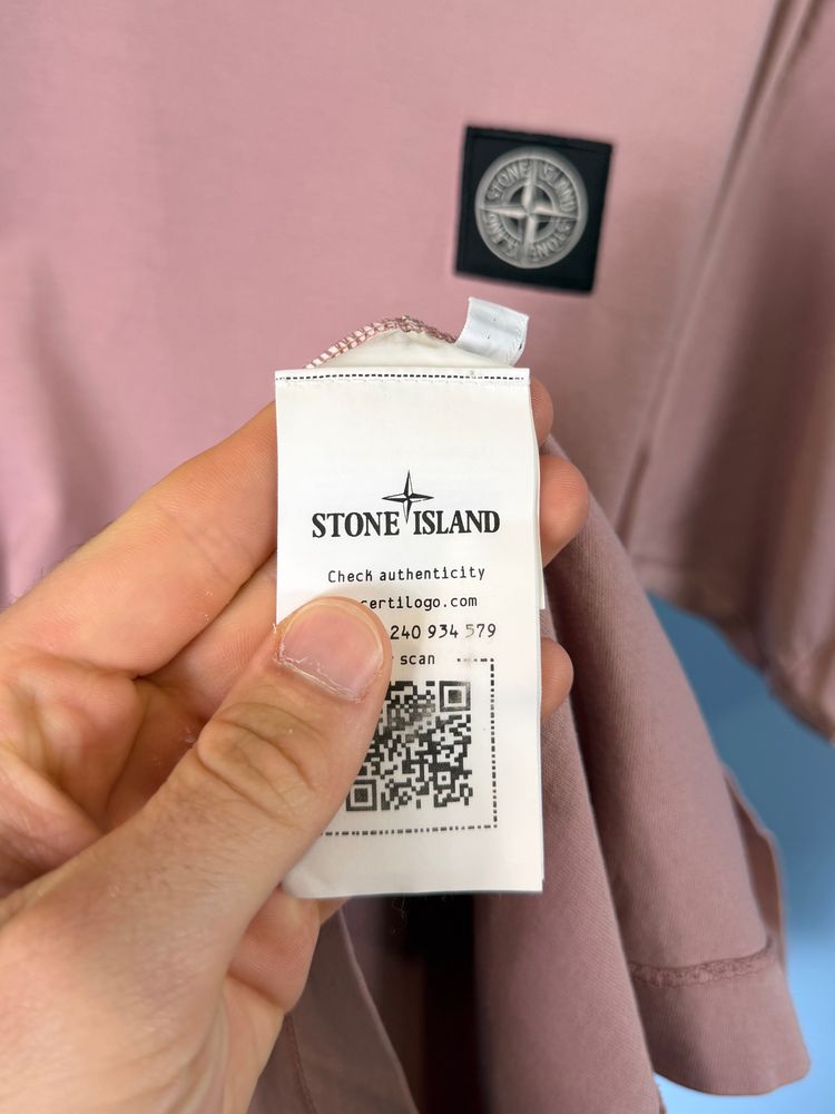 Medium Stone Island Dusty Pink T-Shirt obraz 4