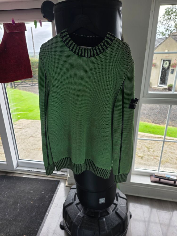 Green Knitted Sweater 