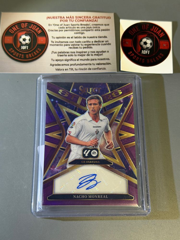 Signed Nacho Monreal Soccer Trading Card