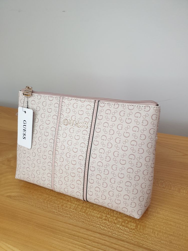 Guess Beige Pouch Bag