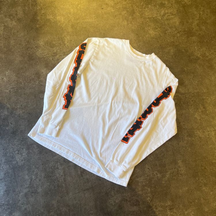 Supreme Cracked Longsleeve Top White Taglia S (Usato)