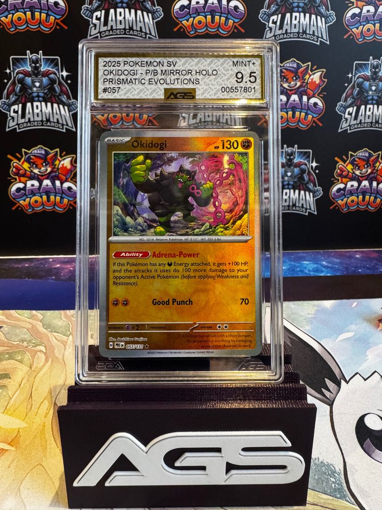 Pokemon LIVE IN BAGS 2025 Pokemon Sv Okidogi P/B Mirror Holo Prismatic Evolutions Card product image