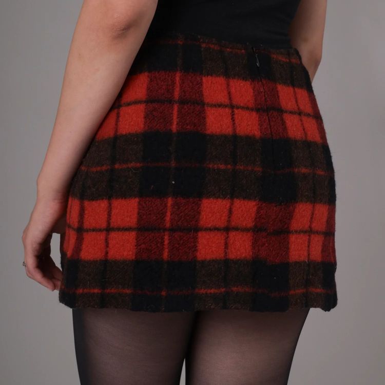 Other Red And Black Checkered Mini Skirt product image
