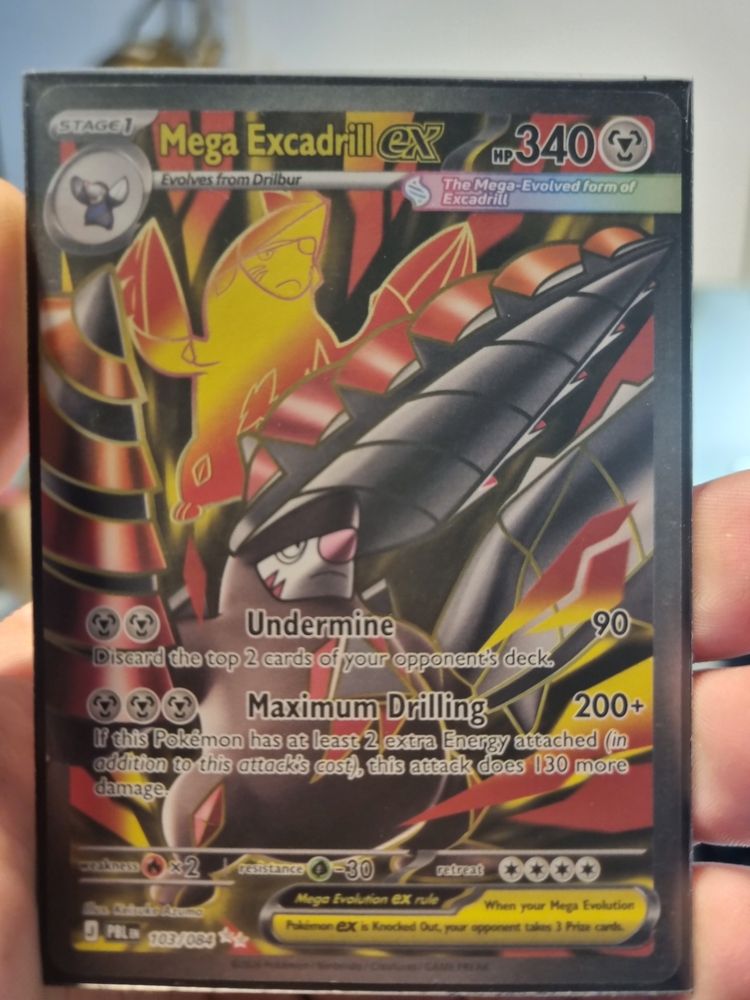 Immagine di NM Pokemon Pitch Black Mega Excadrill ex 103/084 Ultra Rare Full Art 1