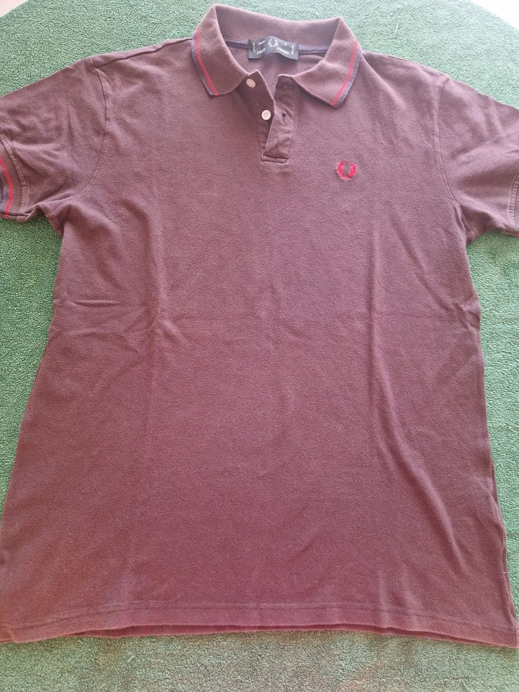 Fred Perry Brown Polo Shirt obraz 2