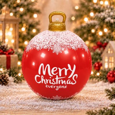 LED Red Christmas Ornament Ball