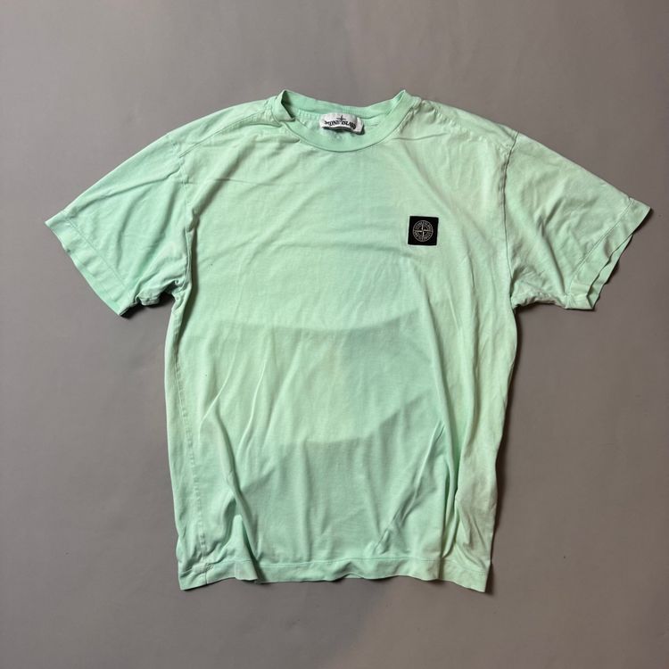 Stone Island Green Plain T-shirt - Medium