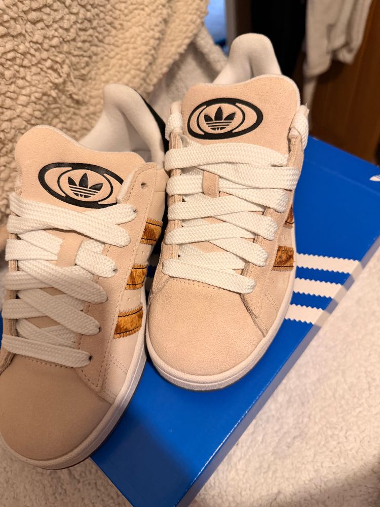 Adidas Campus Sneakers leopard print uk 4 imagen 3