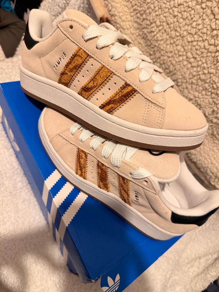 Adidas Campus Sneakers leopard print uk 4 imagen 2