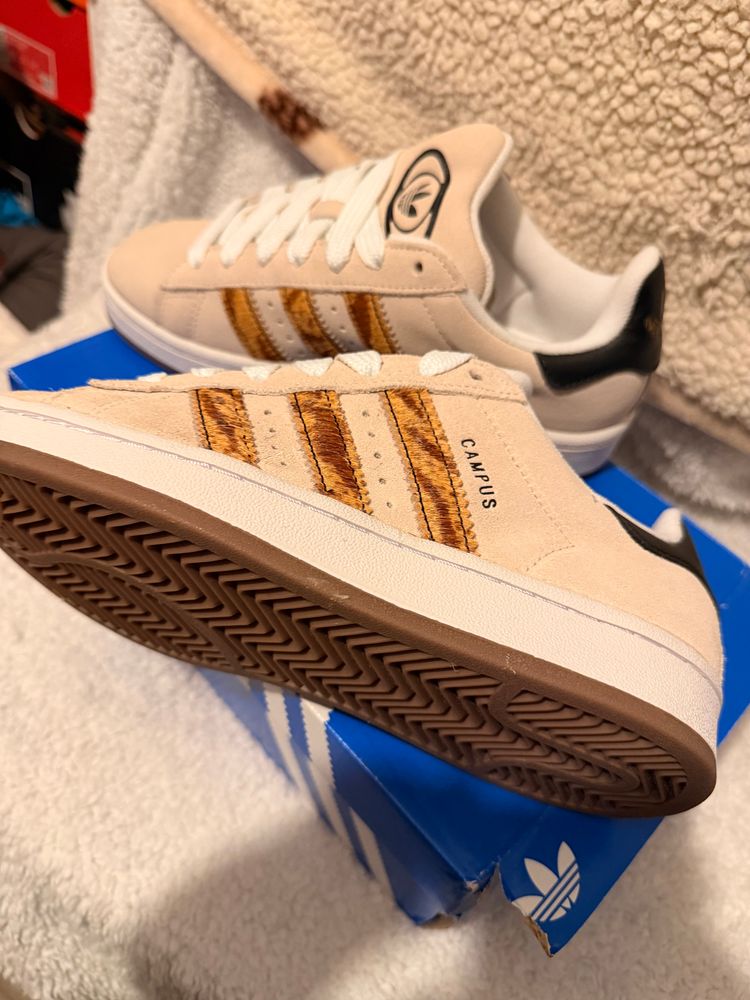 Adidas Campus Sneakers leopard print uk 4 imagen 4