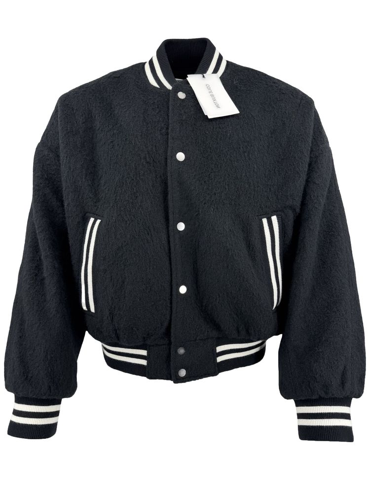Cole Buxton Wool Bomber Jacket - Black (277000722)
