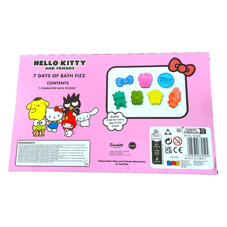 Hello Kitty And Friends 7 Days Of Bath Fizz 3