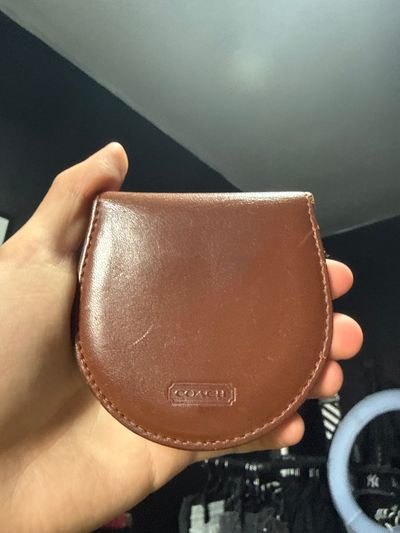 Coach Brown Leather Coin Purse