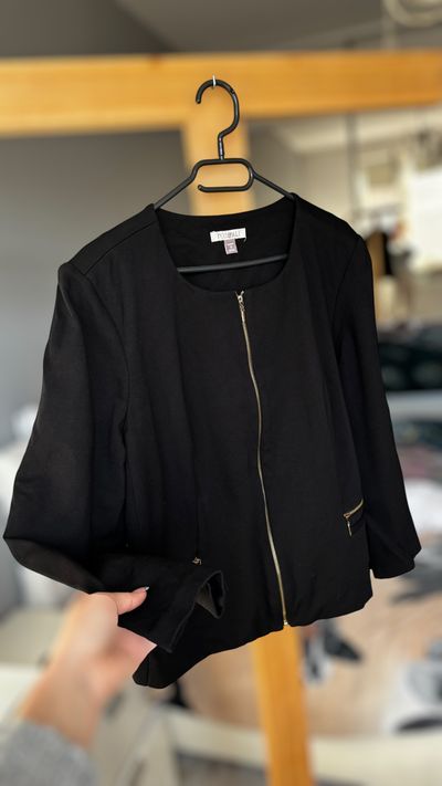 Black Zip-Up Jacket Rozalie