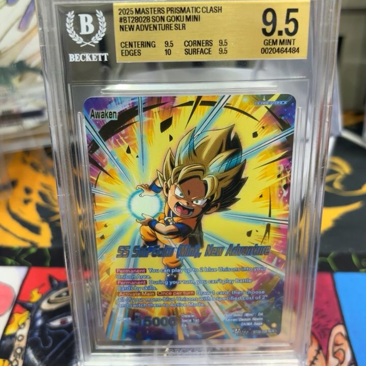 Bandai Son Goku Mini, New Adventure BT28-028 [2025 Masters Prismatic Clash] BGS 9.5 - Dragon Ball image 1