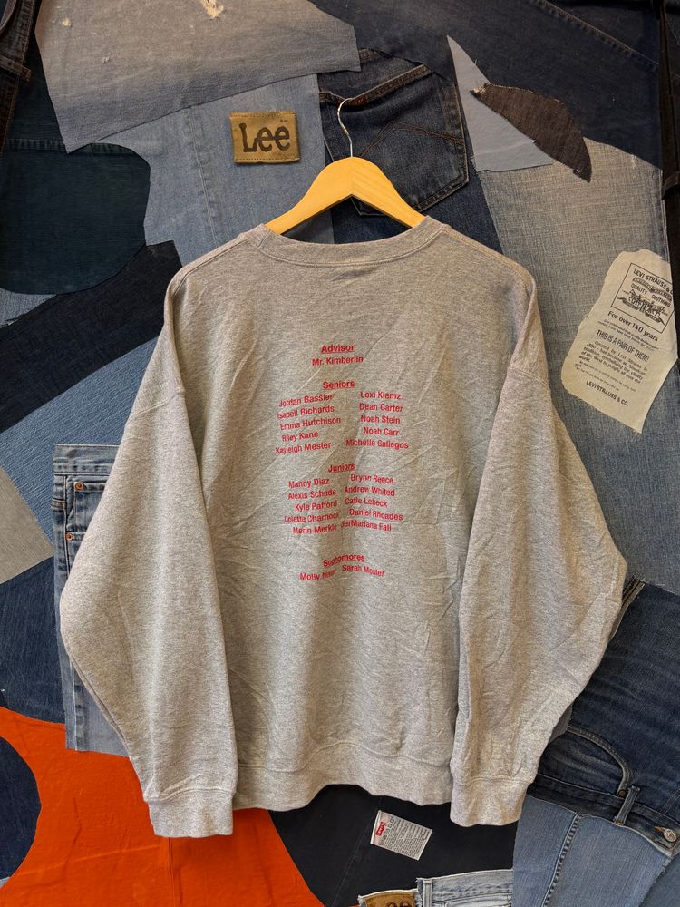 Gildan Grey Sweatshirt With Student Council Print 2