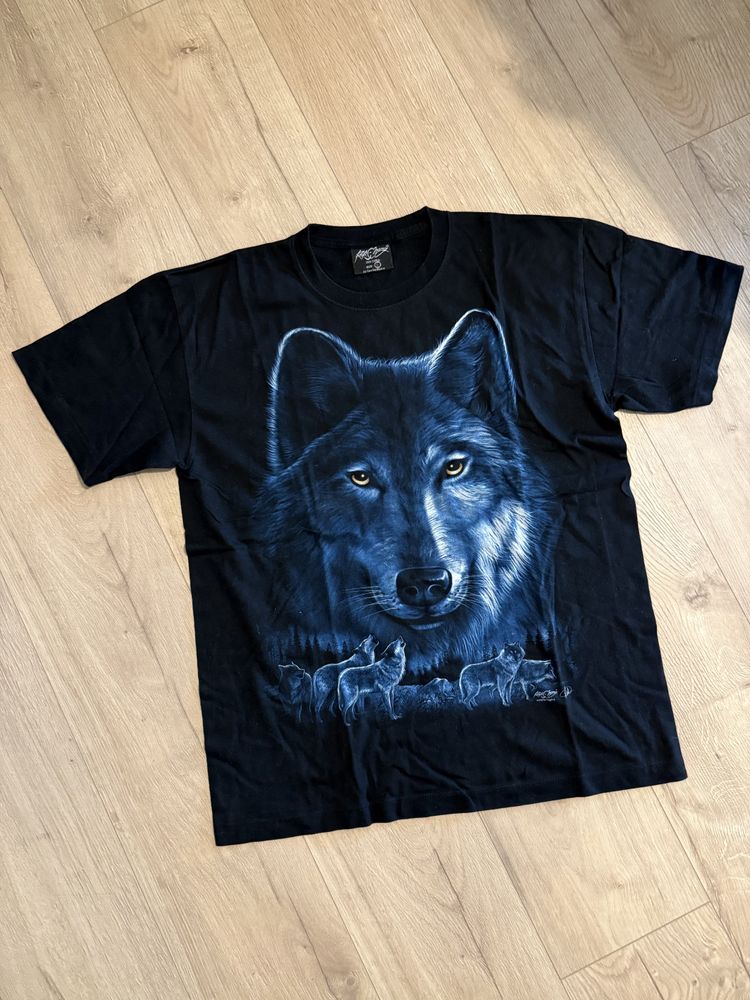 Rock Chang Black Wolf Graphic T-Shirt
