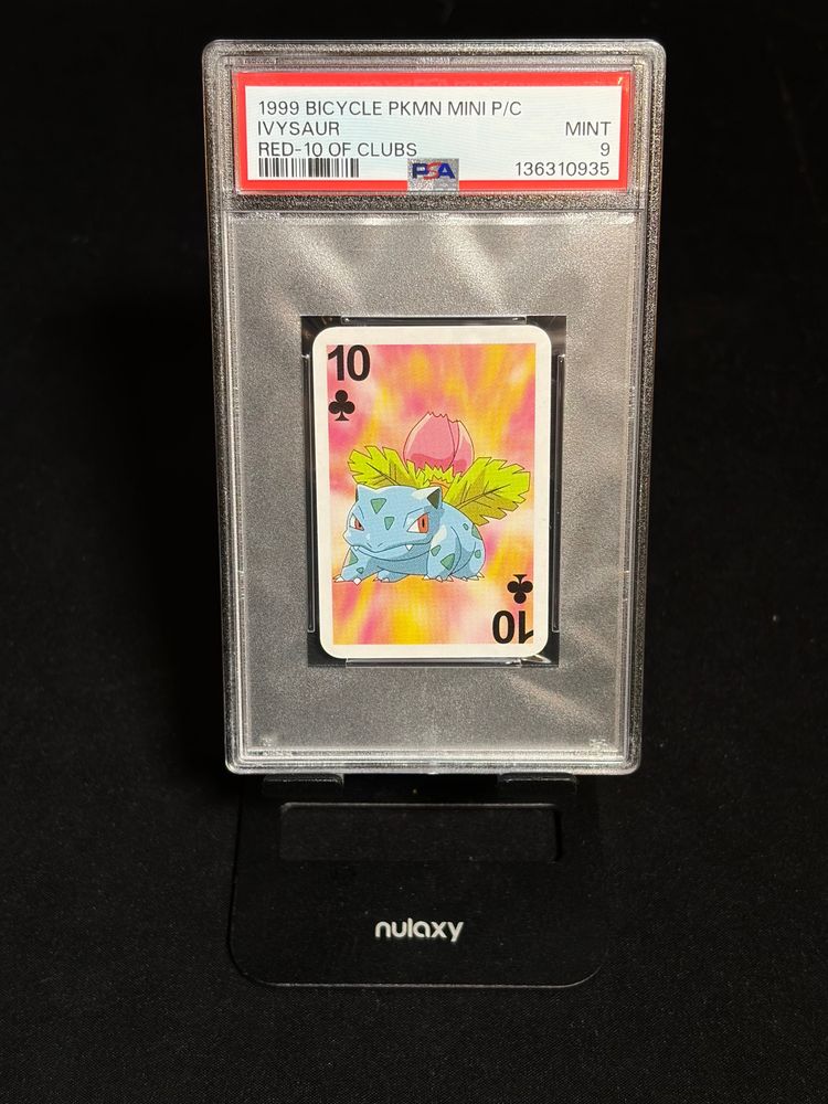 Pokémon 1999 Bicycle Pokémon Mini Playing Card Ivysaur 10 Of Clubs product image