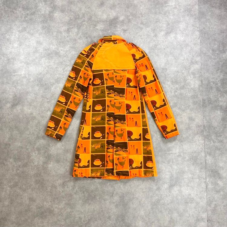 Custo Barcelona orange trench coat image 3