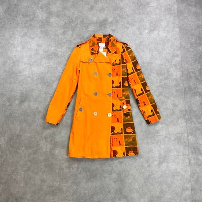 Custo Barcelona orange trench coat