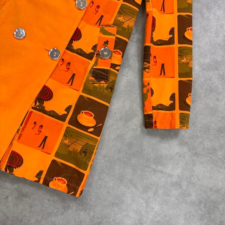 Custo Barcelona orange trench coat image 2