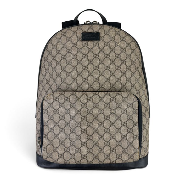 Gucci Men’s Monogram Gucci GG Supreme Backpack obraz 9