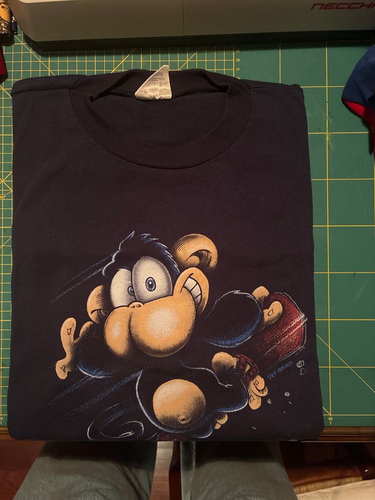 Black Graphic T-Shirt SINGLE STITCH