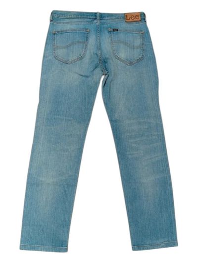 Lee Light Blue Denim Jeans W33 L34 ITA 46 size M