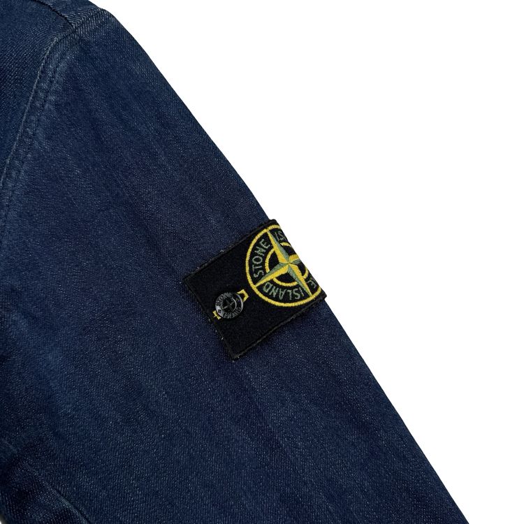 Stone Island 2013 Super Italian Selvedge Denim Cotton Indigo Jacket - Small image 4