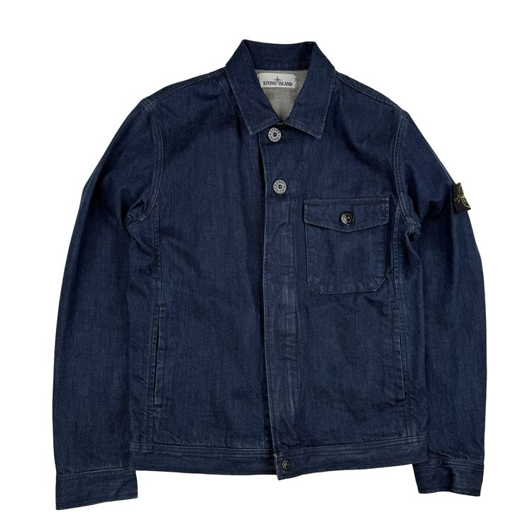 Stone Island 2013 Super Italian Selvedge Denim Cotton Indigo Jacket - Small image 1
