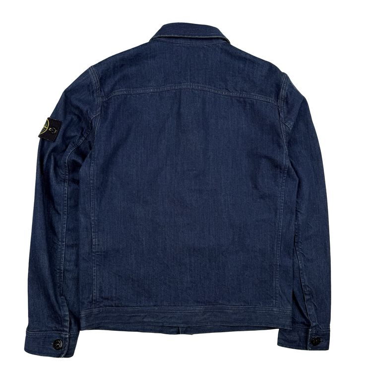 Stone Island 2013 Super Italian Selvedge Denim Cotton Indigo Jacket - Small image 12