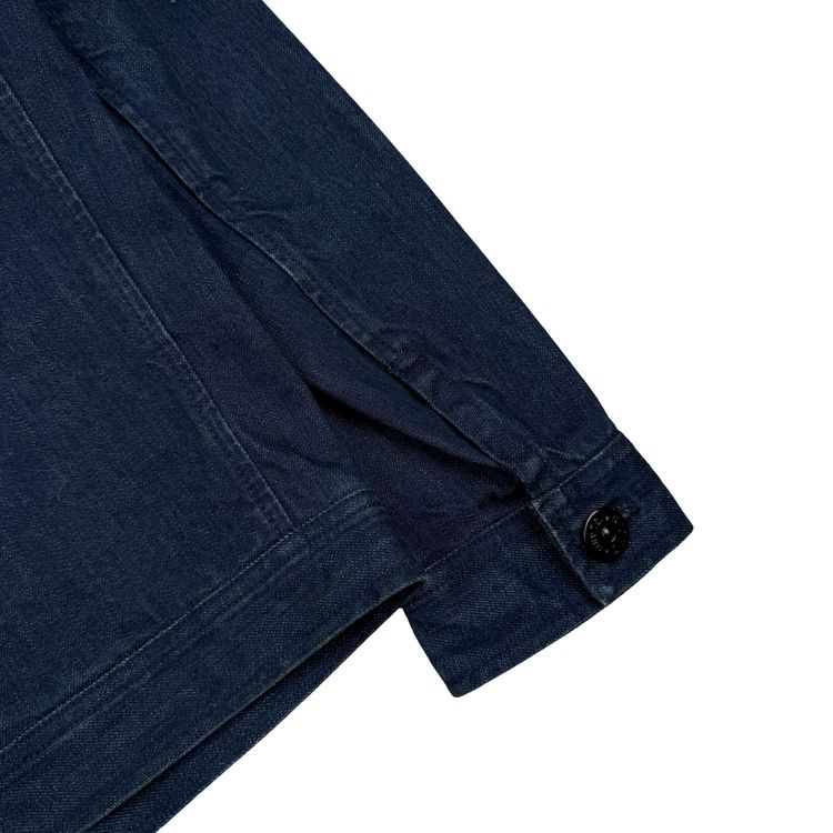 Stone Island 2013 Super Italian Selvedge Denim Cotton Indigo Jacket - Small image 9