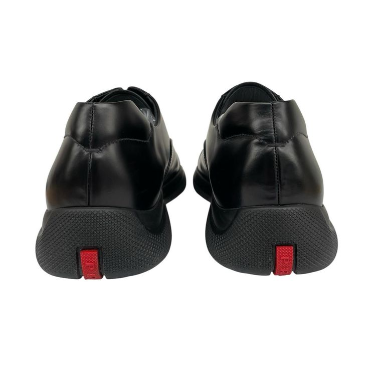 Prada Leather Toblach Leather Laced Derby Loafers Shoes UK 9 image 7