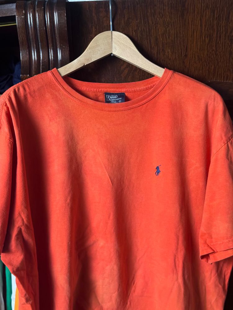 Polo Ralph Lauren Orange T-Shirt rozmiar L