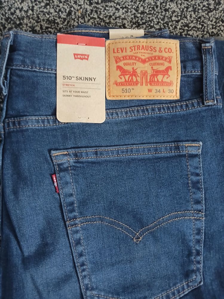 Levi'S 510 Skinny Jeans Diesel Blue W34 L30