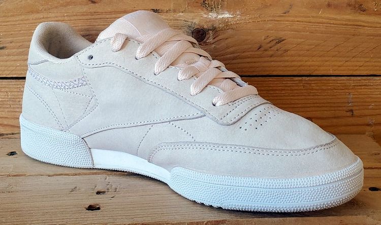 Reebok Club C 85 Low Suede Trainers UK7/US9.5/EU40.5 BS9609 Pink/White 5
