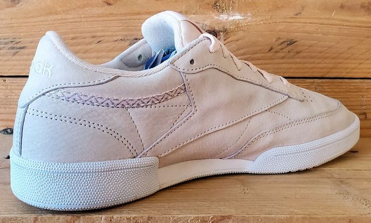 Reebok Club C 85 Low Suede Trainers UK7/US9.5/EU40.5 BS9609 Pink/White 13